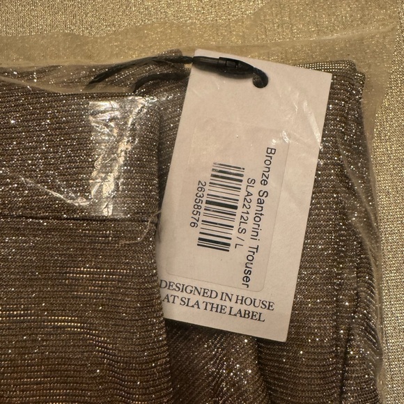 NWT SLA The Label Bronze Paloma Trouser Size M - Picture 4 of 17
